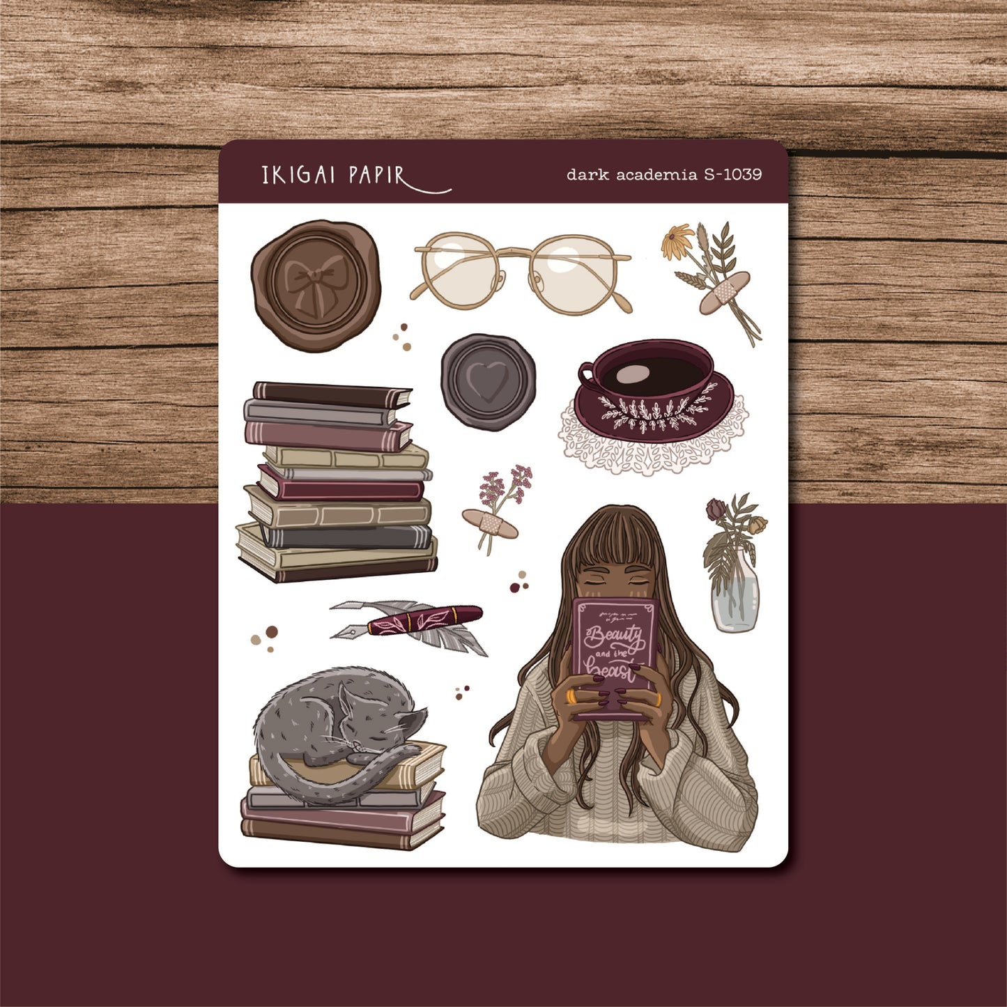 Dark Academia Sticker Sheet