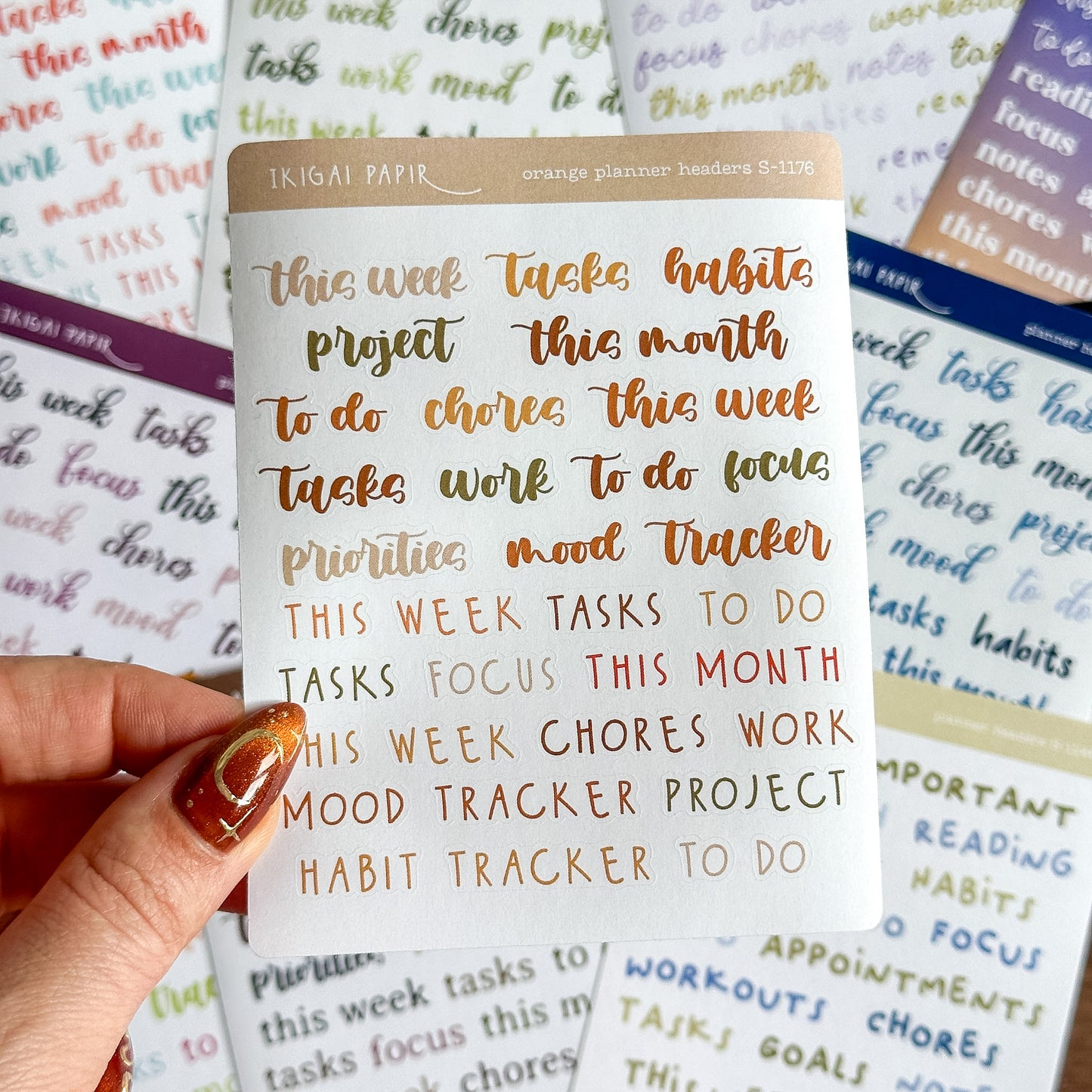 Planner Headers Sticker Bundle