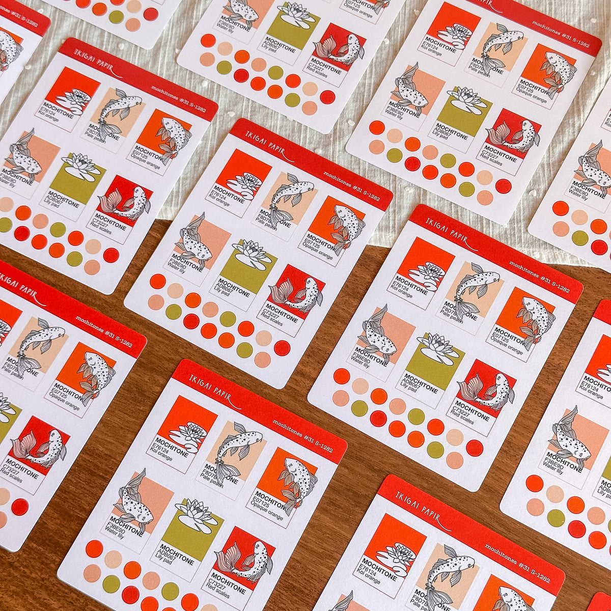 Mochitones #31 (Koi Pond) Sticker Sheet
