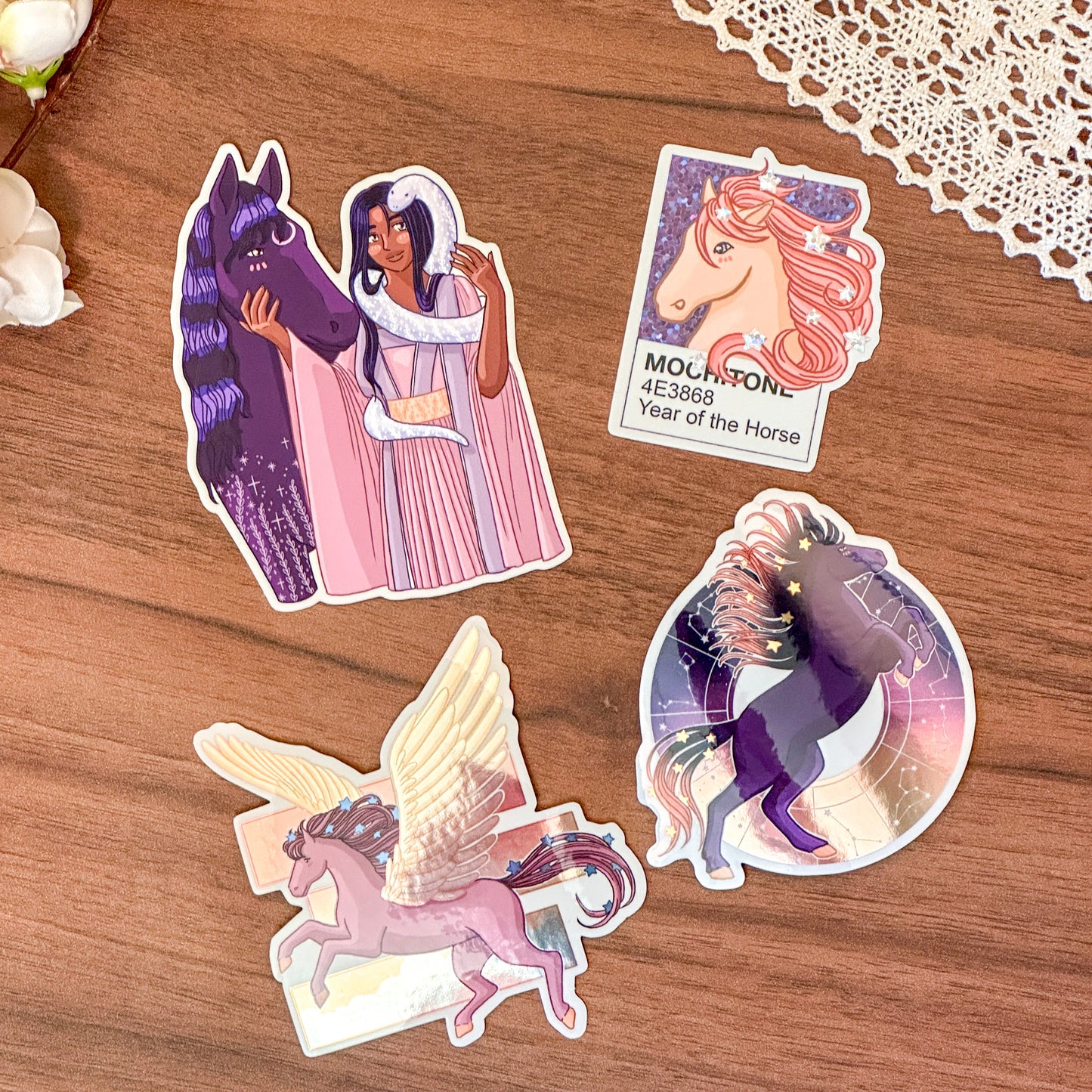 Year of the Horse Mochitone Vinyl Sticker