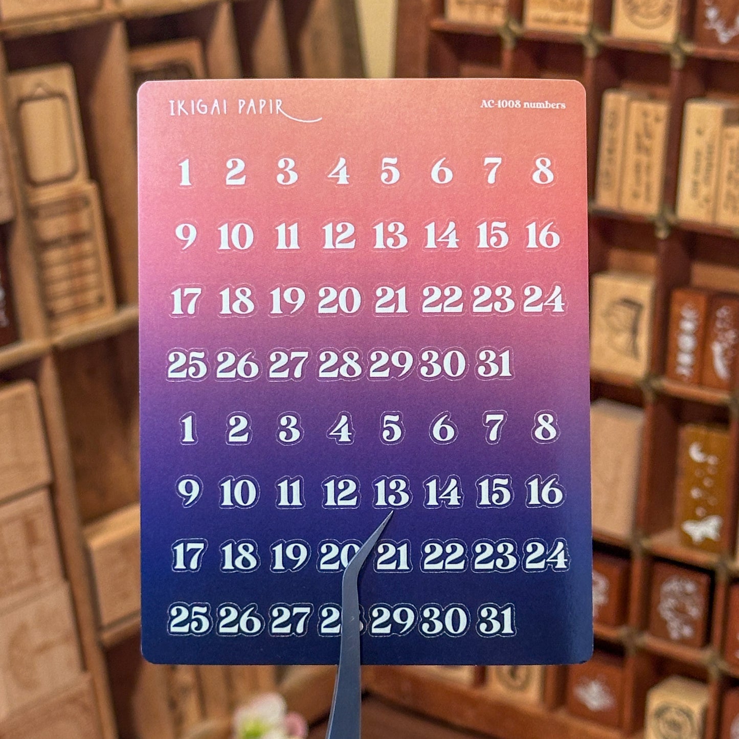 Numbers Sticker Sheet
