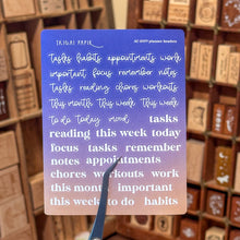 Load image into Gallery viewer, Planner Headers Sticker Sheet