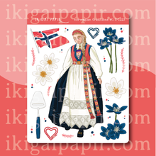 Load image into Gallery viewer, Norwegian Traditions #1 Sticker Sheet