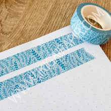 Load image into Gallery viewer, Blue Foliage Washi Tape