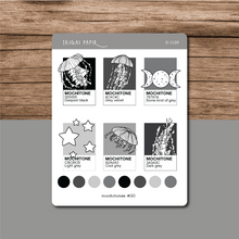 Load image into Gallery viewer, Black Jellyfish Sticker Bundle