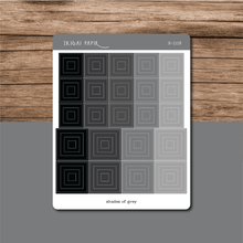 Load image into Gallery viewer, Shades of Color Squares Sticker Sheet