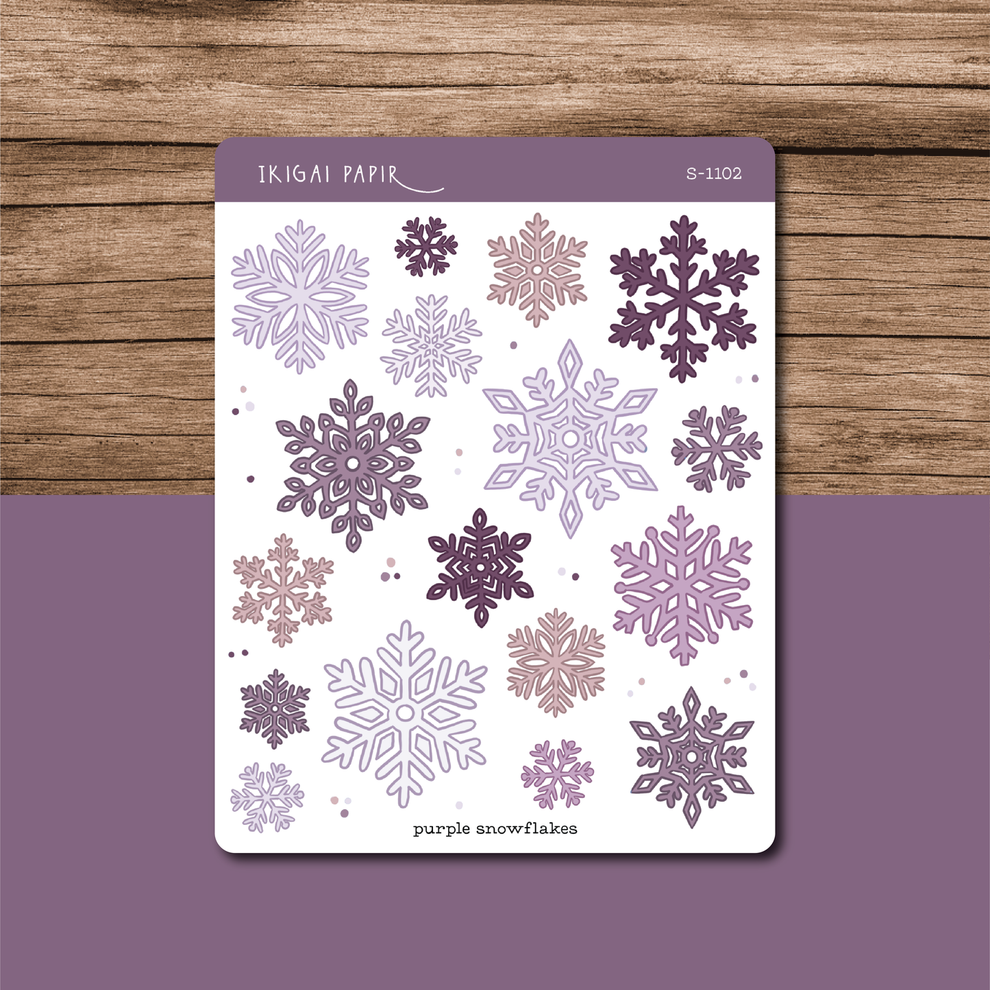Snowflakes Sticker Sheet