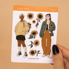 Load image into Gallery viewer, Sunflower Field Sticker Sheet