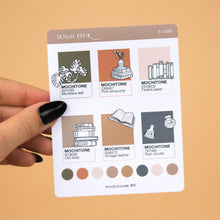 Load image into Gallery viewer, Mochitones #5 (Light Academia) Sticker Sheet