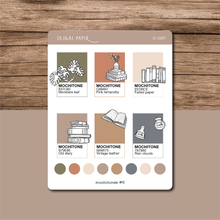 Load image into Gallery viewer, Mochitones #5 (Light Academia) Sticker Sheet