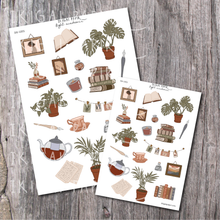 Load image into Gallery viewer, Light Academia printable sticker sheet
