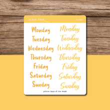 Load image into Gallery viewer, Sunflower Yellow Functional Planner Sticker Bundle
