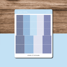 Load image into Gallery viewer, Shades of Color Squares Sticker Sheet
