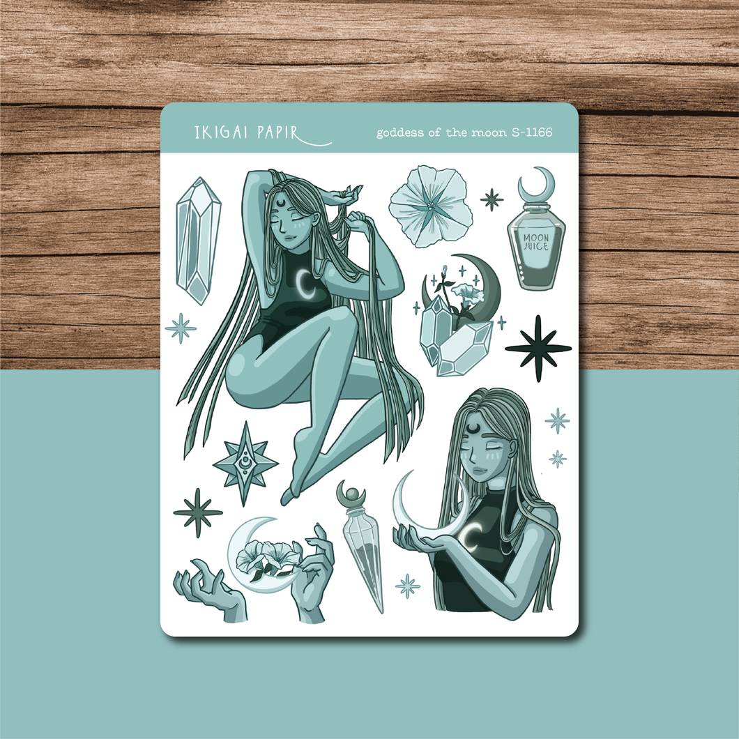 Goddess of the Moon Sticker Sheet