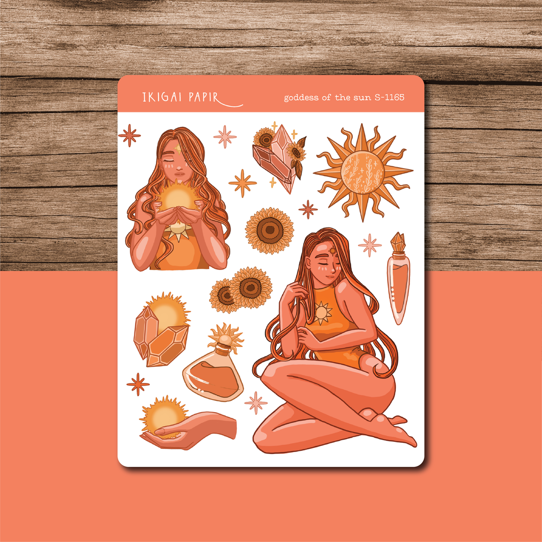 Goddess of the Sun Sticker Sheet