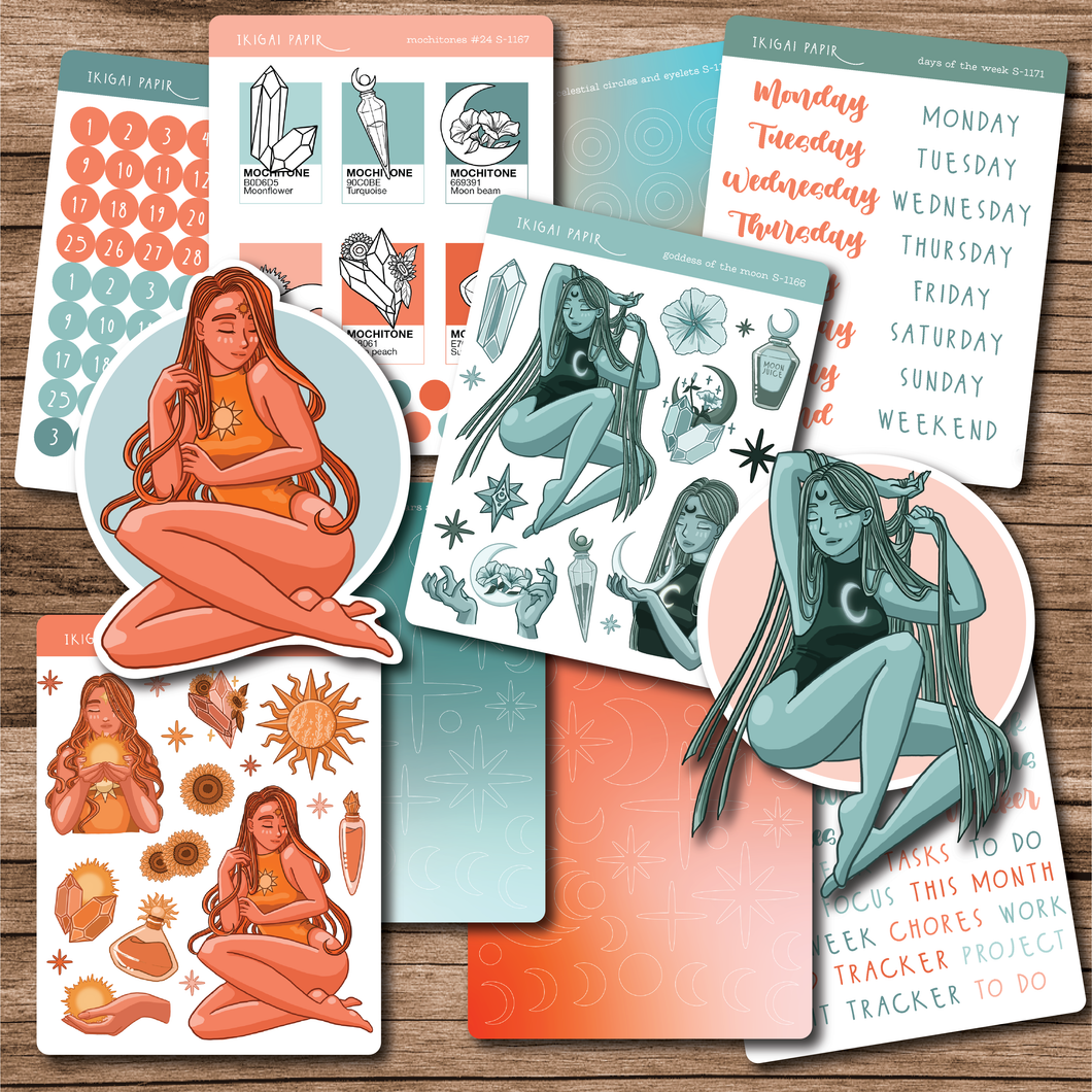Full Celestial Goddess Sticker Bundle