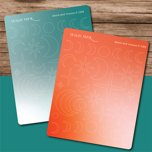 Stars and Moons Sticker Sheet