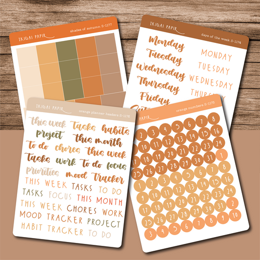 Autumn Functional Planner Sticker Bundle