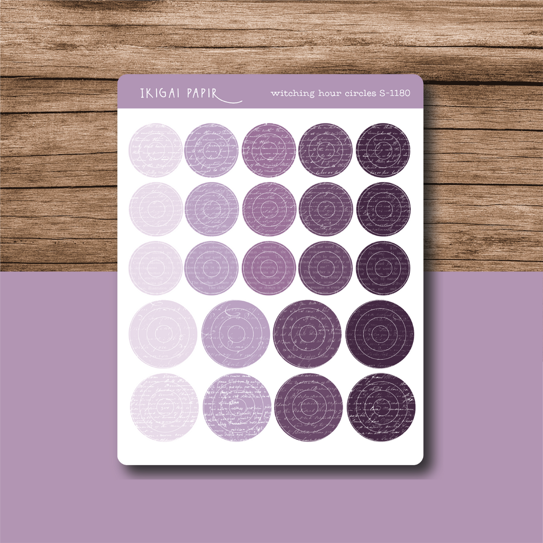 Witching Hour Circles & Eyelets Sticker Sheet