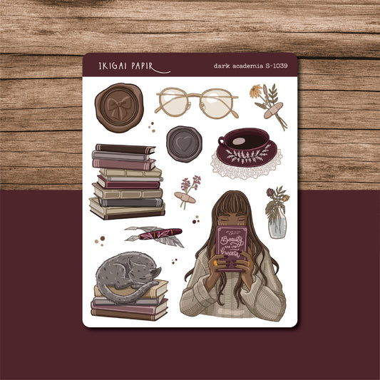 Dark Academia Sticker Sheet