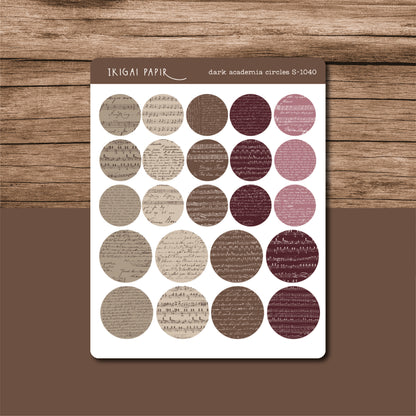 Dark Academia Sticker Bundle