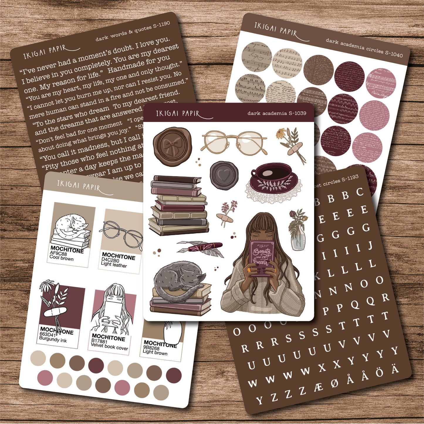 Dark Academia Sticker Bundle