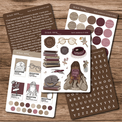 Dark Academia Sticker Bundle