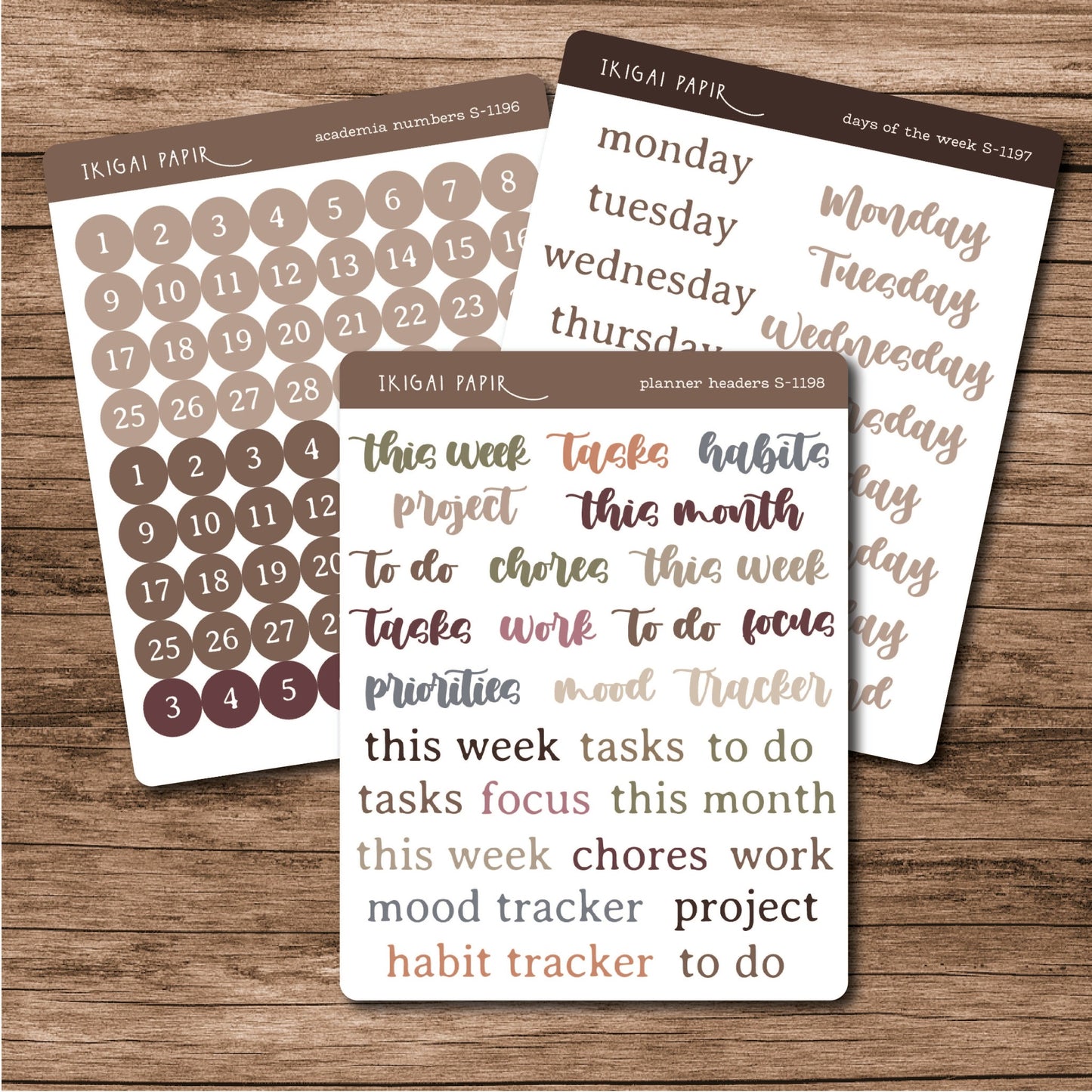 Academia Functional Sticker Bundle