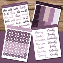 Load image into Gallery viewer, Mauve Functional Planner Sticker Bundle
