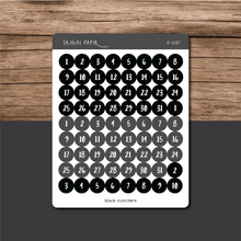 Load image into Gallery viewer, Black Functional Planner Sticker Bundle
