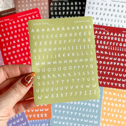 Alphabet Sticker Bundle