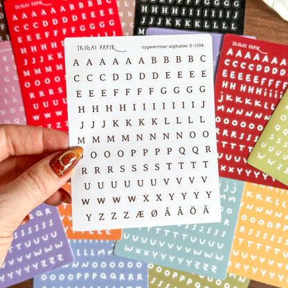 Alphabet Sticker Bundle