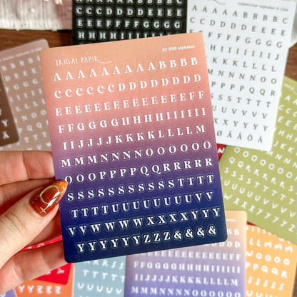 Alphabet Sticker Bundle