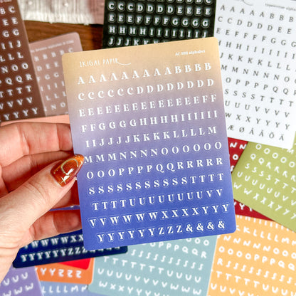 Alphabet Sticker Bundle