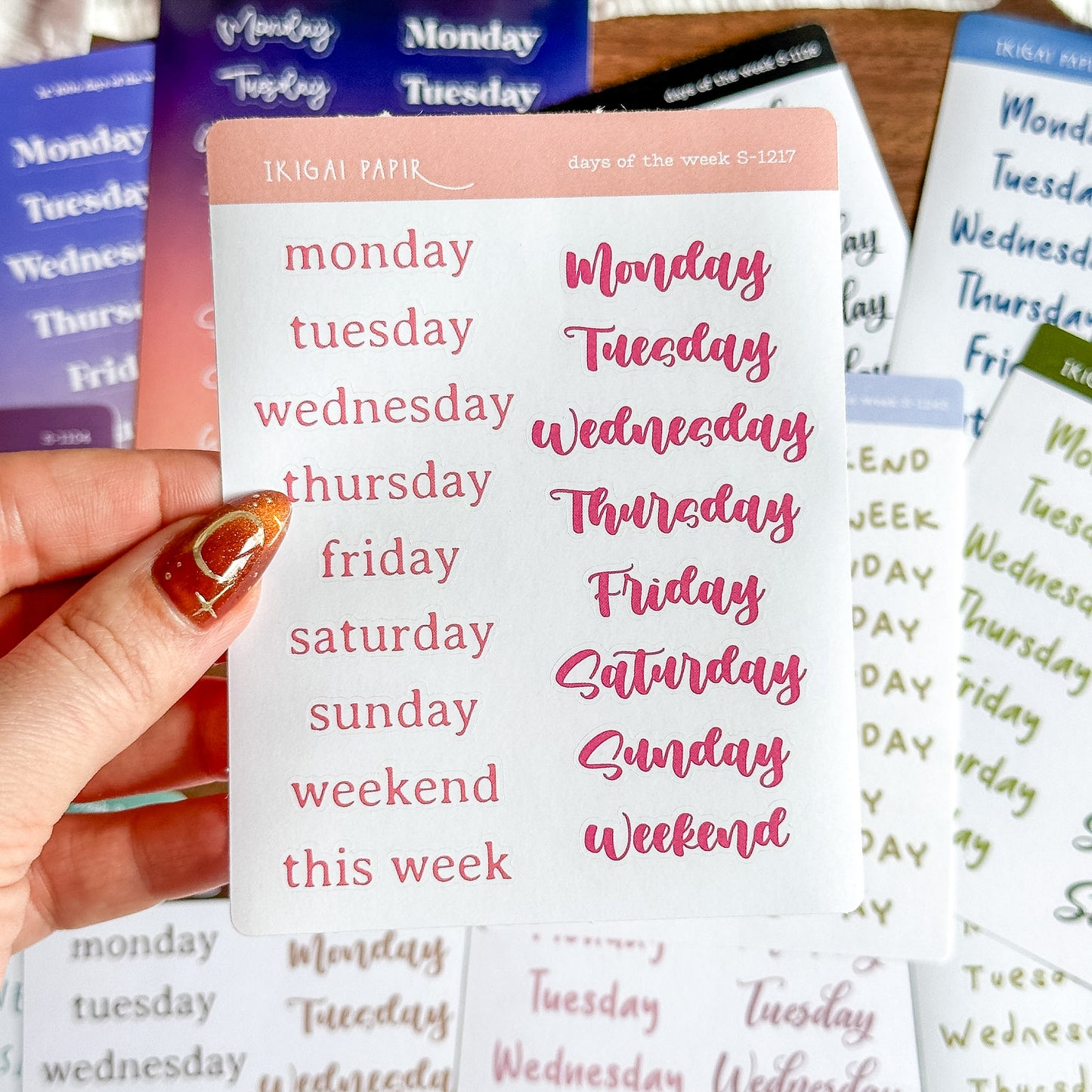 Days of the Week Sticker Bundle