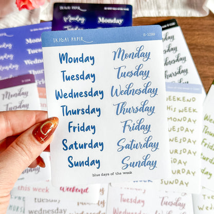 Days of the Week Sticker Bundle