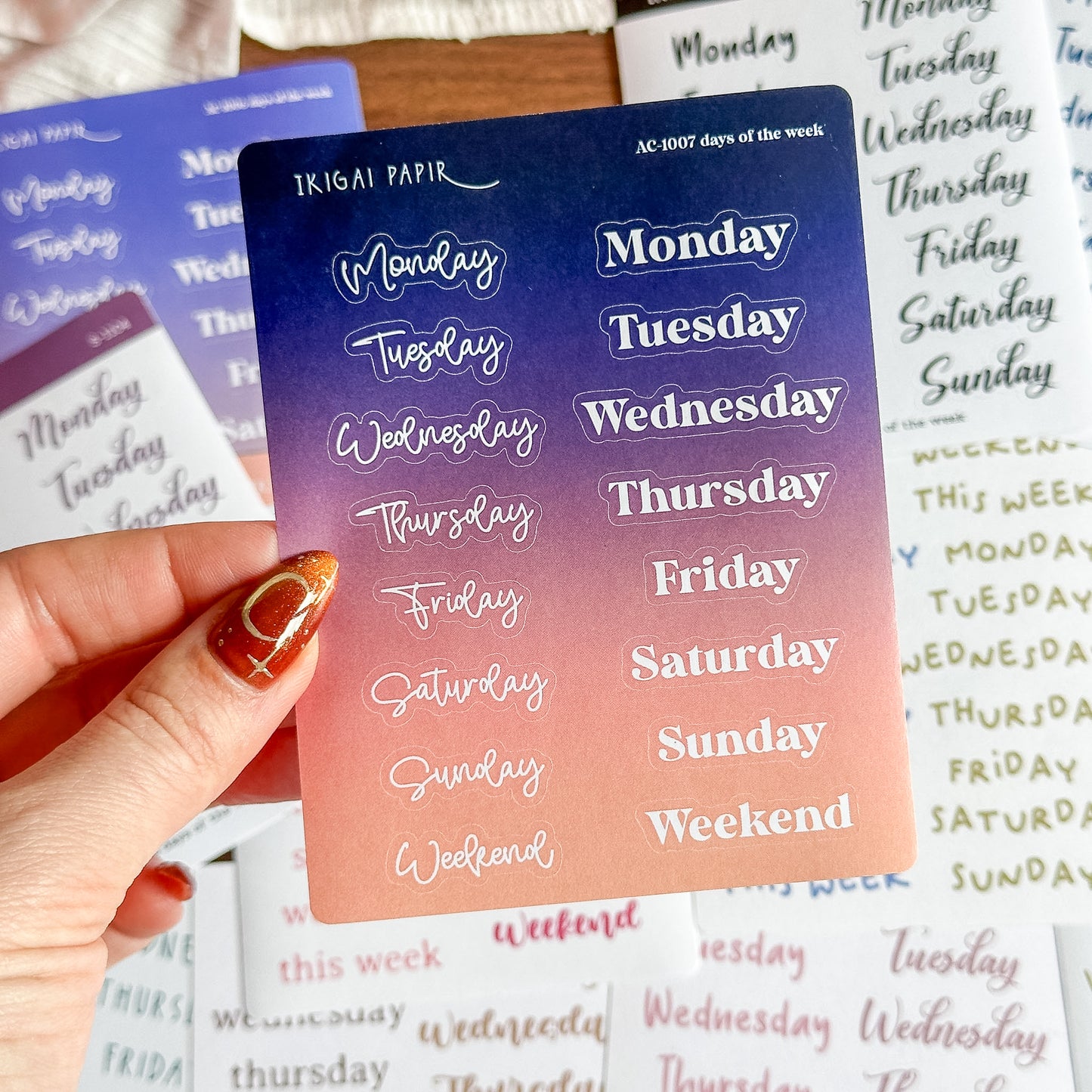 Days of the Week Sticker Bundle