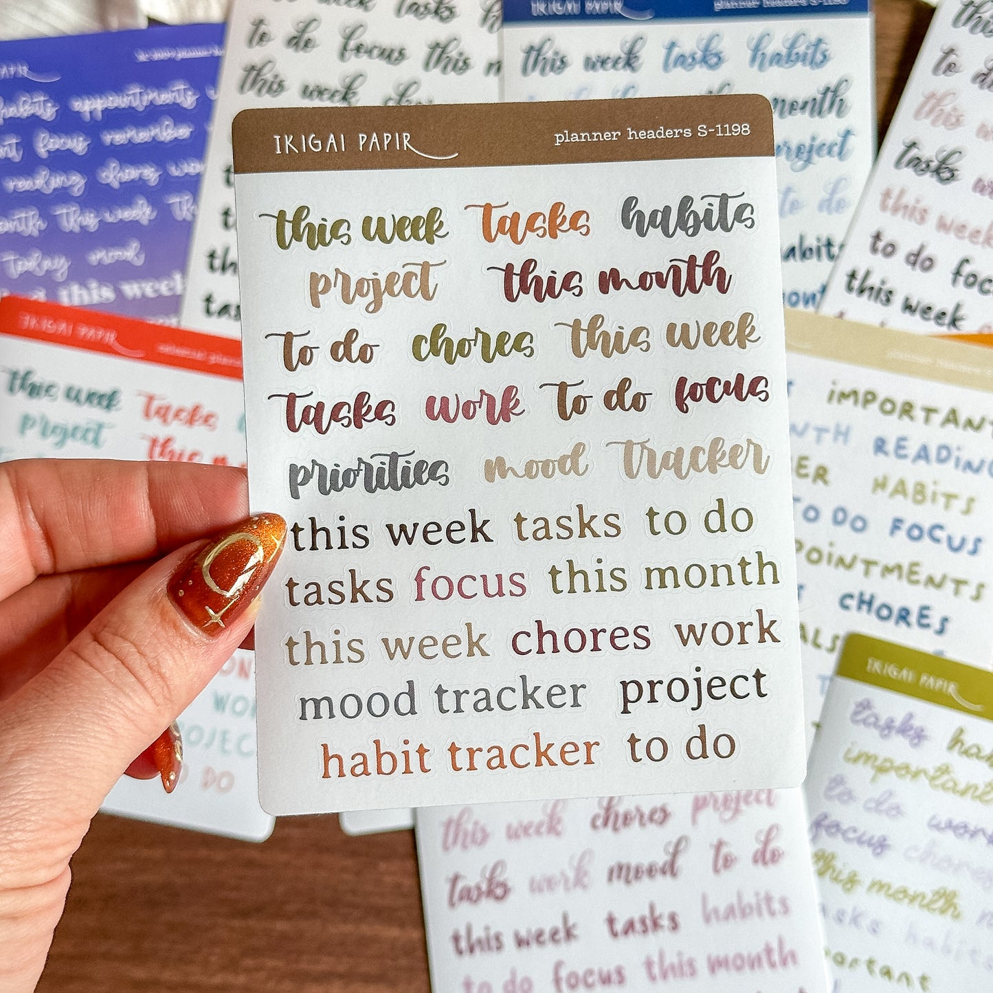 Planner Headers Sticker Bundle