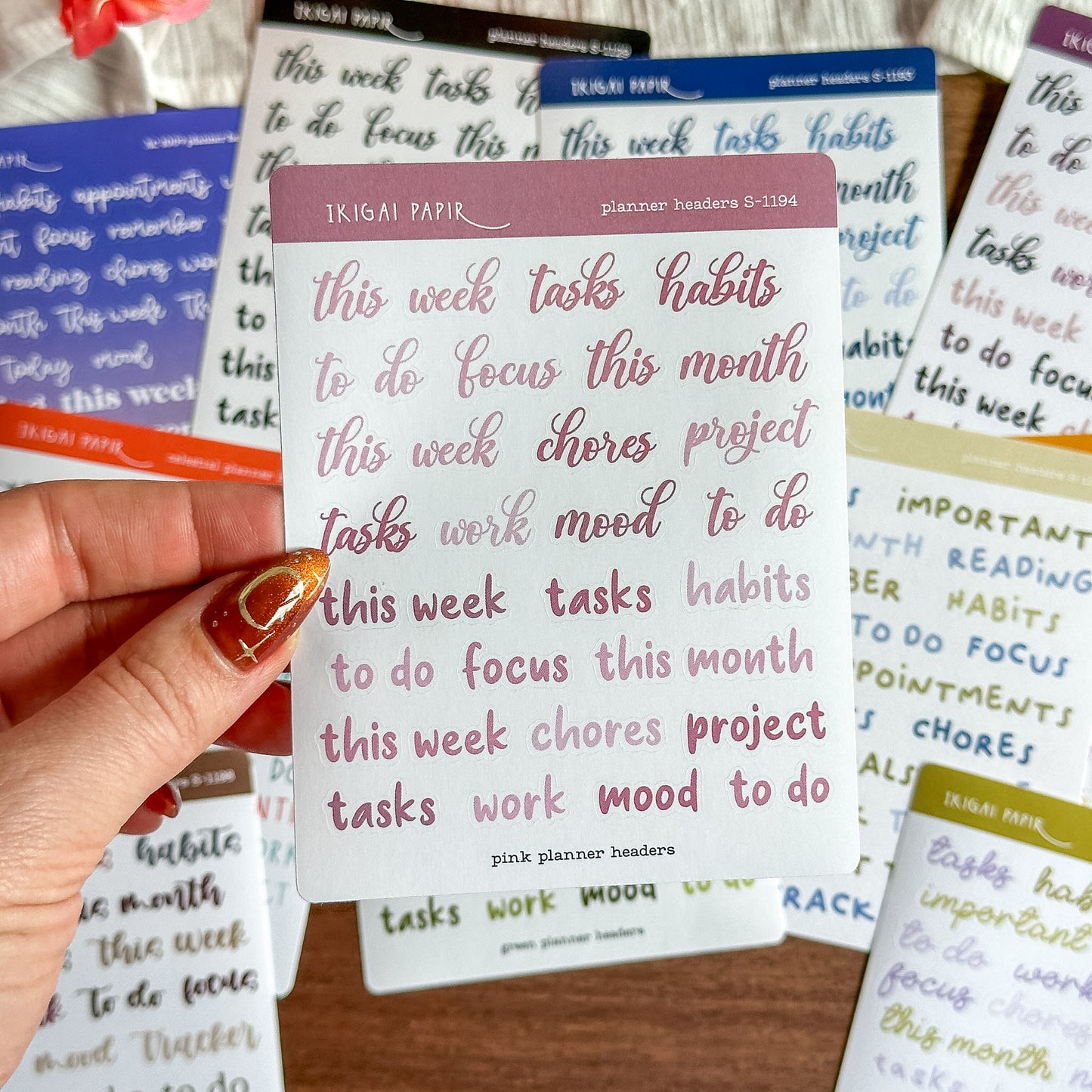 Planner Headers Sticker Bundle