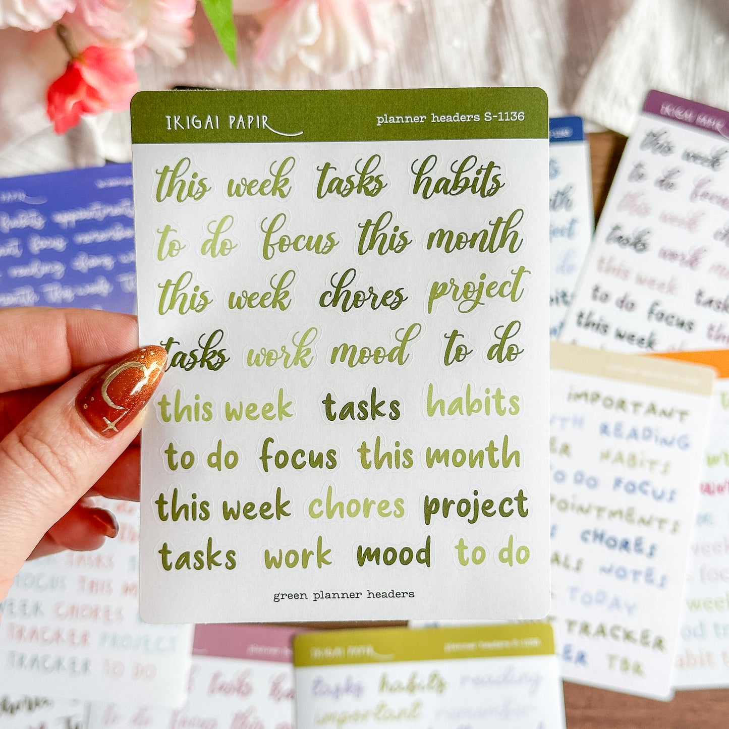 Planner Headers Sticker Bundle