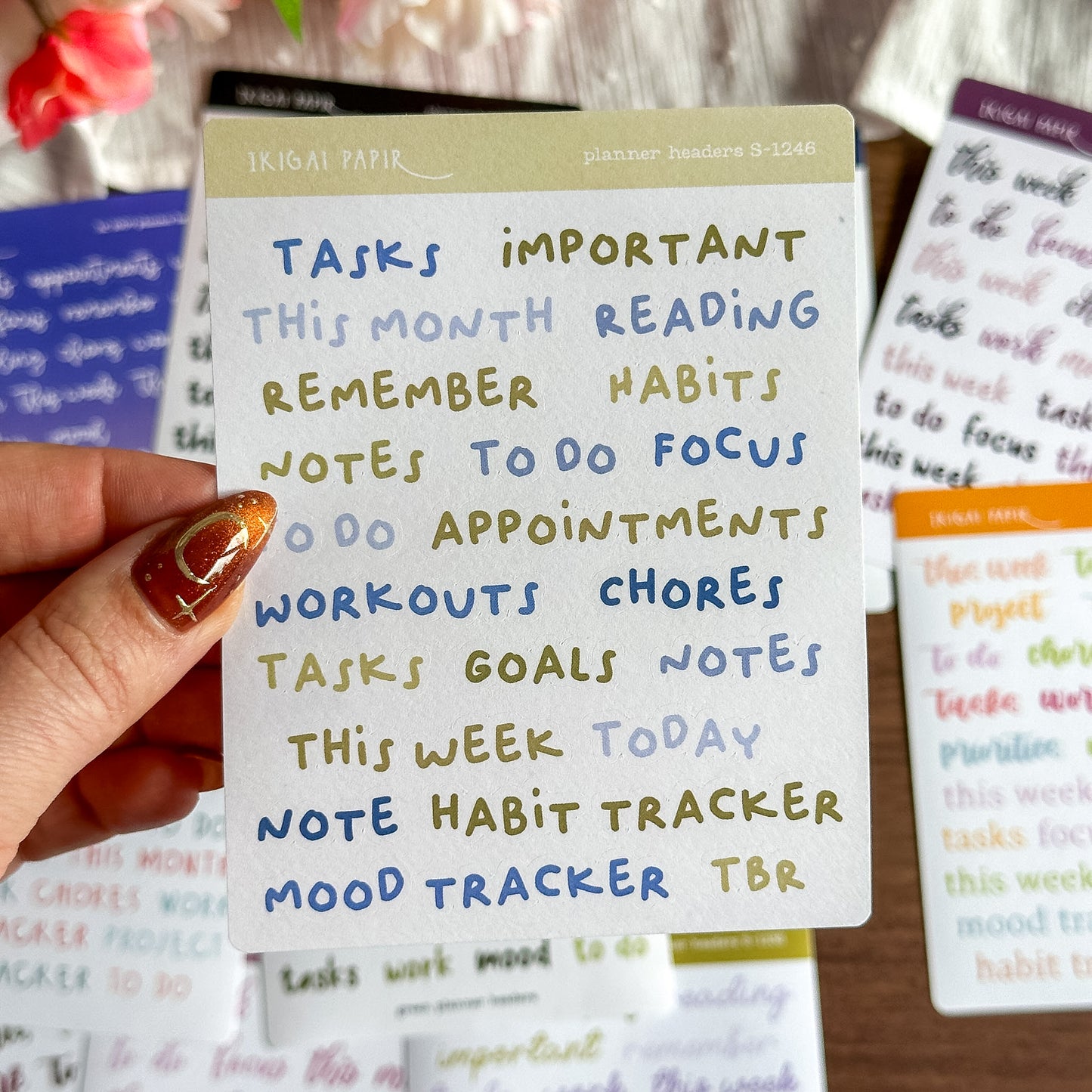 Planner Headers Sticker Bundle