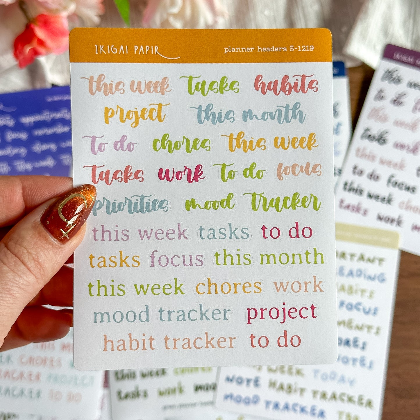 Planner Headers Sticker Bundle