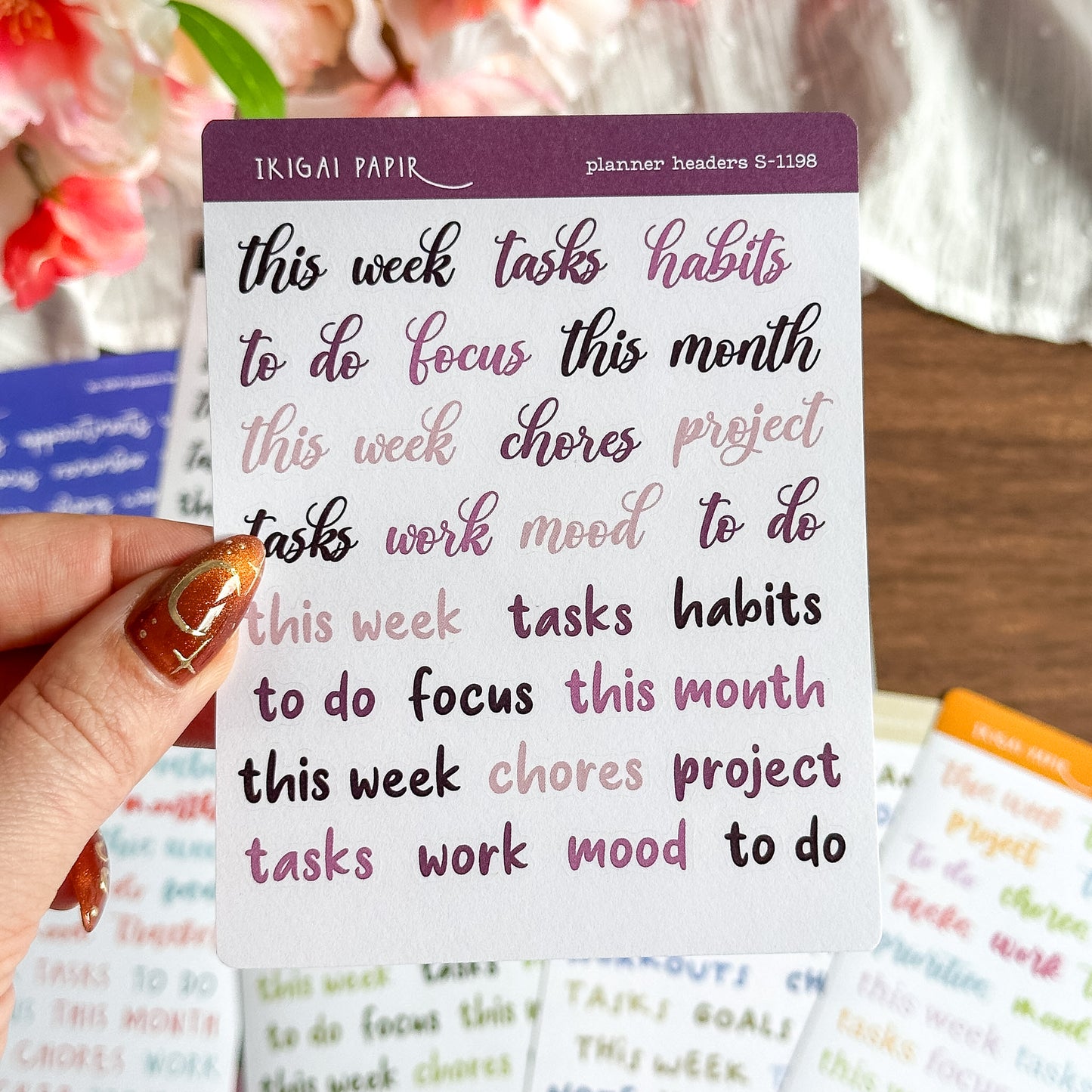 Planner Headers Sticker Bundle