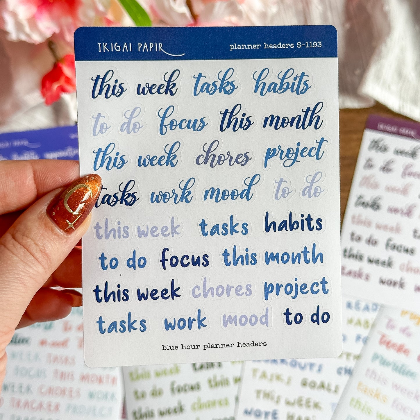 Planner Headers Sticker Bundle