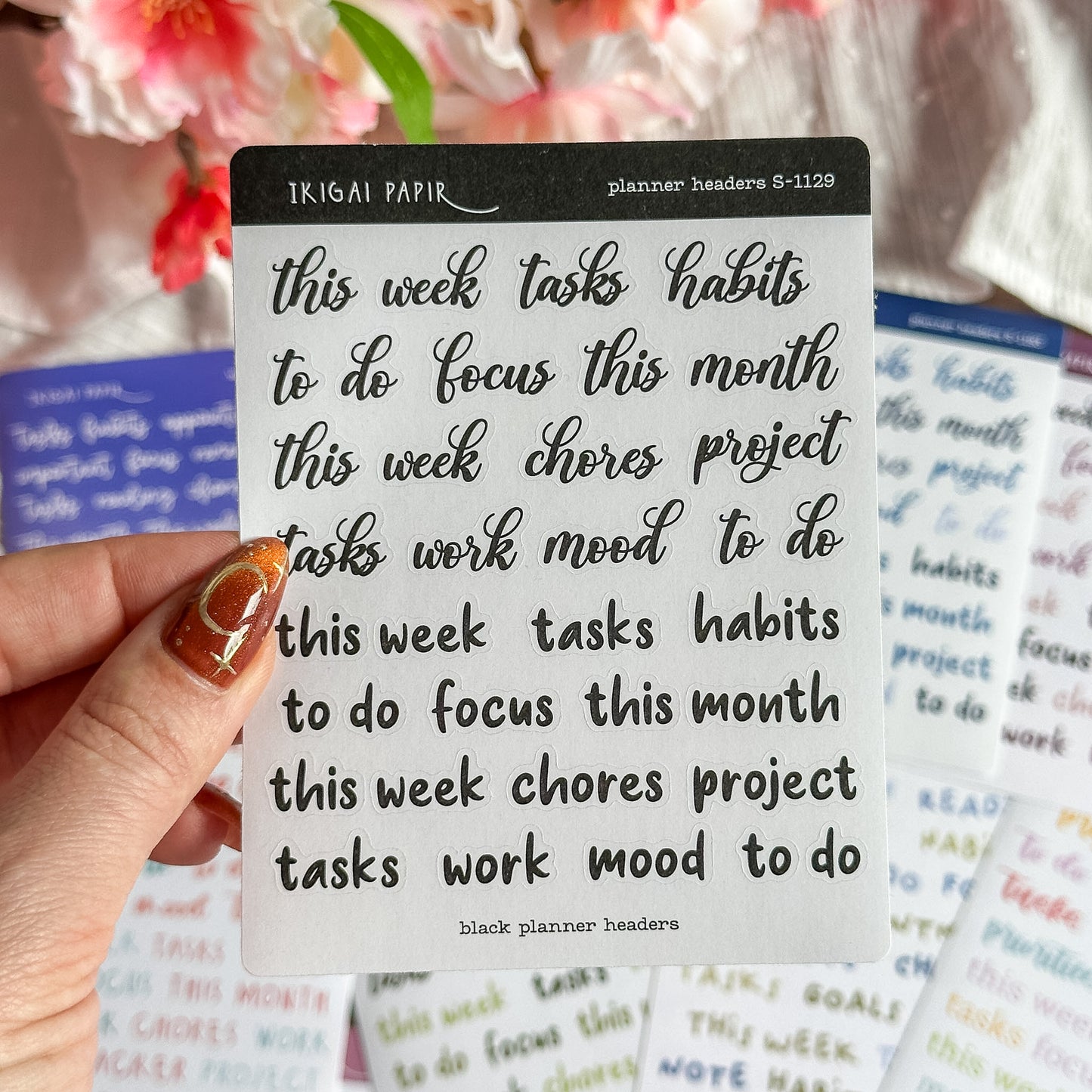 Planner Headers Sticker Bundle