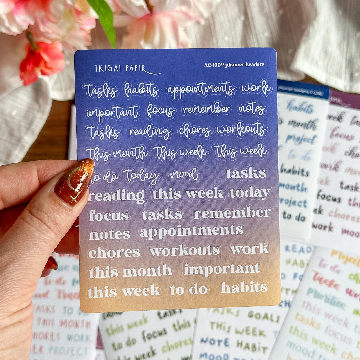 Planner Headers Sticker Bundle