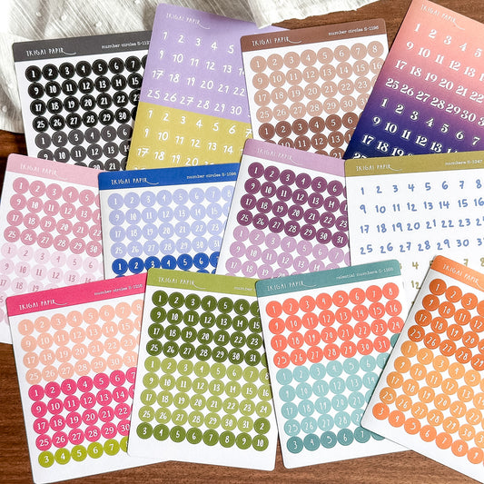 Numbers Sticker Bundle