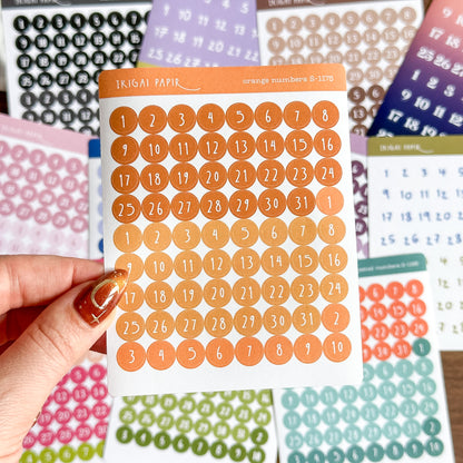 Numbers Sticker Bundle