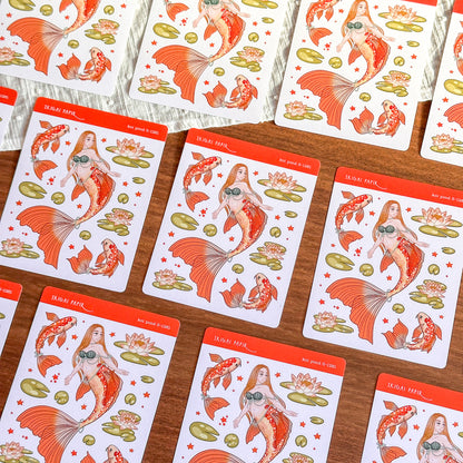 Koi Pond Sticker Sheet
