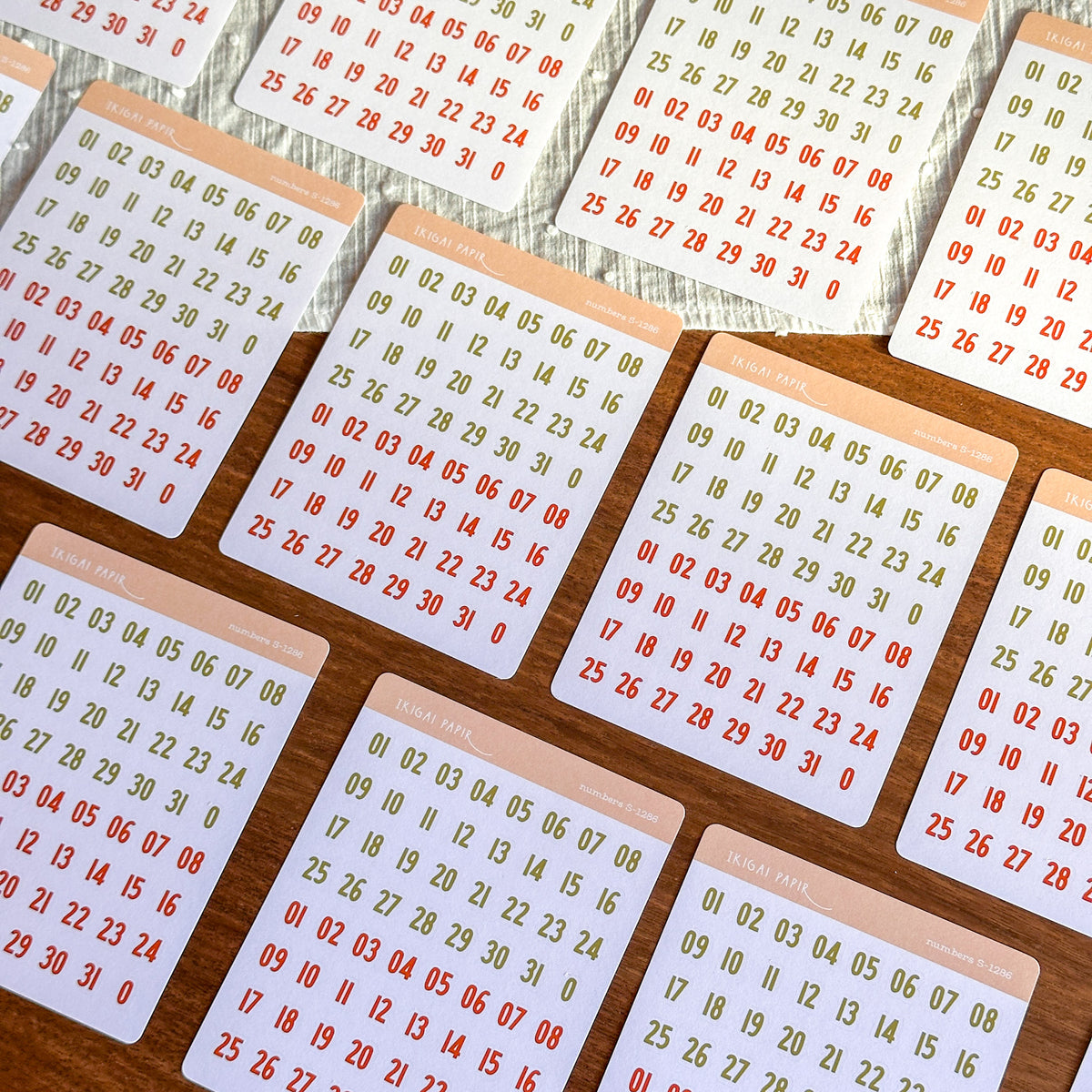 Numbers (Koi Pond) Sticker Sheet